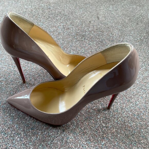 New Paris Christian Louboutin Taupe Shoes - Picture 4 of 13